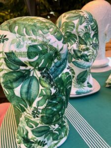 Habillage de tête en thème floral