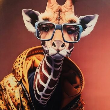 Girafes Bling-Bling en vitrine !
