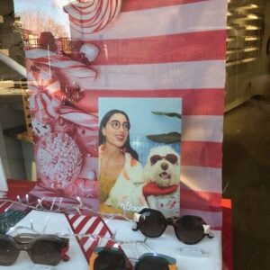 Thème rouge et blanc, pâtisseries, sucre d'orge et bonbons