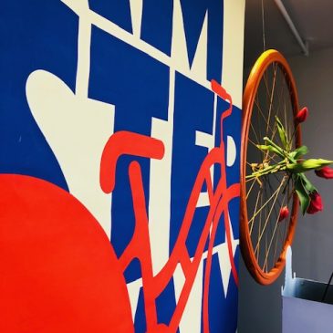 Destination Amsterdam en vélo Les vitrines de l&rsquo;Opticien d&rsquo;Eguilles voyagent !